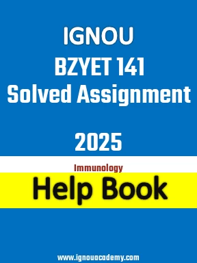 IGNOU BZYET 141 Solved Assignment 2025